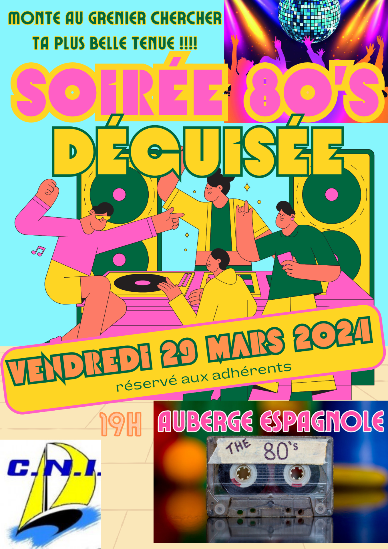 Soiree 80 deguisee